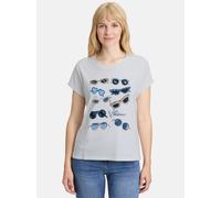 Casual-Shirt Patch White/Blue Damen