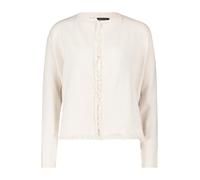 Betty Barclay Strickjacke aus Viskose-Mix mit Fransen in Beige, Größe 46