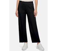Culotte BETTY BARCLAY "Damen mit Gummizug", Damen, Gr. 46, Normalgrößen, schwarz, Stoff, Obermaterial: 99% Polyester, 1% Elasthan, gerade 3/4-Länge, Hosen Culotte (44894867-46) schwarz