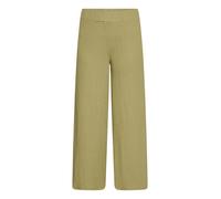 Culotte BETTY BARCLAY "Damen mit Gummizug", Damen, Gr. 42, Normalgrößen, grün (soft olive), Obermaterial: 95% Polyester, 5% Elasthan, gerade 3/4-Länge, Hosen Culotte (15471538-42) soft olive