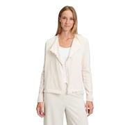 Betty Barclay Strickjacke aus Viskose-Mix mit Fransen in Beige, Größe 40