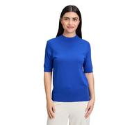 Kurzarmshirt BETTY BARCLAY "Betty Barclay Damen Strickpullover kurzarm", Damen, Gr. 38, blau (adria), Strick, Obermaterial: 80% Viskose, 20% Polyamid., feminin, figurbetont normal, Shirts (26088662-38