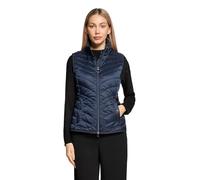 Strickweste BETTY BARCLAY "Damen mit Stehkragen", Damen, Gr. 38, dunkelblau, Obermaterial: 100% Polyamid; Füllung: 100% Polyester, figurumspielend, Westen Strickweste (83932663-38) dunkelblau