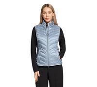 Strickweste BETTY BARCLAY "Damen mit Stehkragen", Damen, Gr. 40, faded blau, Obermaterial: 100% Polyamid; Füllung: 100% Polyester, figurumspielend, Westen Strickweste (92245234-40) faded blau