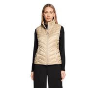 Betty Barclay Strickweste Damen mit Stehkragen, figurumspielend, Beige Gr. 42