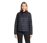 Steppjacke BETTY BARCLAY "Damen mit Rundhalsausschnitt", Damen, Gr. 38, dunkelblau, Obermaterial: 100% Polyester; Füllung: 90% Daunen, 10% Federn, figurumspielend, Rundhals, Jacken Steppjacke (6312081
