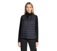 Daunenweste BETTY BARCLAY "Damen mit Rundhalsausschnitt", Damen, Gr. 38, dunkelblau, Obermaterial: 100% Polyester; Füllung: 90% Daunen, 10% Federn, figurumspielend hüftlang, Rundhals, Westen (61088511