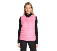 Daunenweste BETTY BARCLAY "Damen mit Rundhalsausschnitt", Damen, Gr. 36, pink carnation, Obermaterial: 100% Polyester; Füllung: 90% Daunen, 10% Federn, figurumspielend hüftlang, Rundhals, Westen (4319