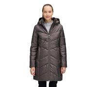 Outdoorjacke BETTY BARCLAY "Damen Outdoorjacke mit abnehmbarer Kapuze", Damen, Gr. 42, dunkelbraun, Obermaterial: 88% Polyester, 12% Polyamid. Futter: 100% Polyester. Füllung: 100% Polyester., taillie