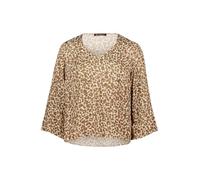 Schlupfbluse BETTY BARCLAY "Damen mit Leoprint", Damen, Gr. 38, beige, khaki, Obermaterial: 100% Viskose, figurumspielend normal, V-Ausschnitt, Blusen Schlupfbluse (33555304-38) beige, khaki
