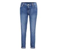 Slim-fit-Jeans BETTY BARCLAY "Damen mit Waschung", Damen, Gr. 34, Normalgrößen, blau, Obermaterial: 56% Baumwolle, 30% Viskose, 12% Polyester, 2% Elasthan, Basic, slim fit, Jeans Slim-fit-Jeans (63444