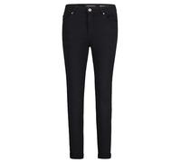 Slim-fit-Jeans BETTY BARCLAY "Damen mit Waschung", Damen, Gr. 38, Normalgrößen, schwarz denim, Obermaterial: 56% Baumwolle, 30% Viskose, 12% Polyester, 2% Elasthan, Basic, slim fit, Jeans Slim-fit-Jea
