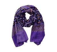 Betty Barclay Damen Basic-Schal mit Aufdruck Purple/Black,ACC