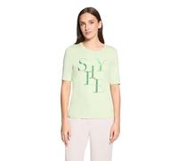 Betty Barclay Damen Basic Shirt Kurzarm 38, Foam Green