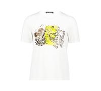 Betty Barclay Damen Basic Shirt mit Aufdruck 36, Patch Creme/Yellow