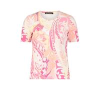 Betty Barclay Damen Basic Shirt mit Print 36, Rosé/Yellow