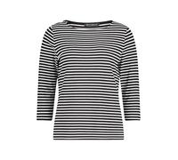 Betty Barclay Damen Basic Shirt mit Ringel 40, Schwarz/Weiß