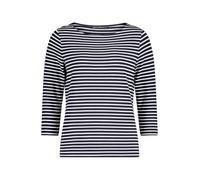Betty Barclay Damen Basic Shirt mit Ringel 42, Dunkelblau/Weiß