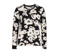 Betty Barclay Damen Basic Shirt mit Rippbündchen 38, Schwarz/Weiß