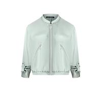 Betty Barclay Damen Blazer-Jacke Chinois Grün mit 3/4 Arm Satin Größe 44