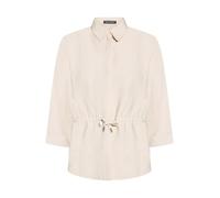 Betty Barclay Damen Blusenjacke mit Tunnelzug 40, Grau Beige