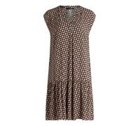 Tunika-Kleid mit Volants Dark Blue/Brown 48