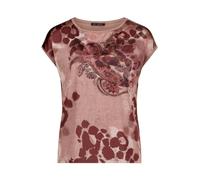 Betty Barclay Damen Blusenshirt mit Aufdruck 46, Brown/Red