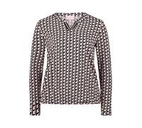 Blusenshirt mit Print Black/Rosé 44