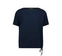 Blusenshirt mit Tunnelzug dunkelblau 48