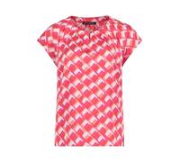 Betty Barclay Damen Casual-Bluse mit Muster 44, Rot/Weiß
