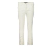 Casual-Hose mit Stickerei Rohweiß 40
