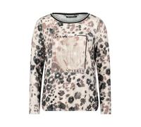 Casual-Shirt mit Gummizug Beige/Taupe Damen