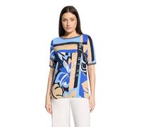 Betty Barclay Damen Casual-Shirt mit Tunnelzug 40, Dunkelblau/Blau