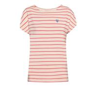 Betty Barclay Damen Casual-Shirt mit U-Boot-Ausschnitt 38, Beige/Red