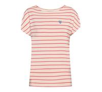 Kurzarmshirt BETTY BARCLAY "Damen mit U-Boot-Ausschnitt", Damen, Gr. 46, beige, rot, Jersey, Obermaterial: 95% Viskose, 5% Elasthan, loose fit normal, U-Boot-Ausschnitt, Shirts (42930305-46) beige, ro