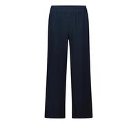 Culotte BETTY BARCLAY "Betty Barclay Culotte mit Gummizug", Damen, Gr. 40, Normalgrößen, blau (dunkelblau), Obermaterial: 99% Polyester, 1% Elasthan., casual, gerade lang, Hosen (11809167-40) dunkelbl