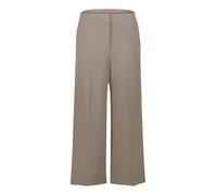 Culotte BETTY BARCLAY "Damen unifarben", Damen, Gr. 36, Normalgrößen, beige (grau), Obermaterial: 96% Polyester, 4% Elasthan, relaxed fit 3/4-Länge, Hosen Culotte (29642230-36) grau