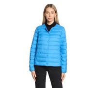 Steppjacke BETTY BARCLAY "Damen mit Rundhalsausschnitt", Damen, Gr. 40, campanula, Obermaterial: 100% Polyester; Füllung: 90% Daunen, 10% Federn, figurumspielend, Rundhals, Jacken Steppjacke (10039506