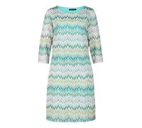 Betty Barclay Damen Etuikleid mit 3/4 Arm 38, Khaki/Blau
