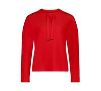 Betty Barclay Damen Feinstrickpullover mit Seitenschlitzen Rundhals 55% Viskose Rot Gr. 40
