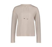 Betty Barclay Strickpullover Damen mit Seitenschlitzen Rundhals Beige Gr. 44