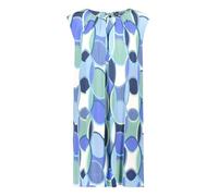 Betty Barclay Freizeitkleid Damen mit Rundhalsausschnitt 100% Viskose Blau/Grün Gr. 38