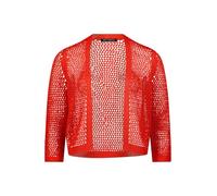 Betty Barclay Damen Grobstrickjacke mit Lochmuster 38, Hibiscus Red