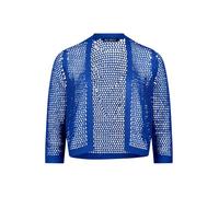 Grobstrickjacke mit Lochmuster Electric Blue 46
