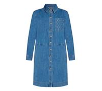 Hemdblusenkleid BETTY BARCLAY "Damen mit Knopfleiste", Damen, Gr. 36, Normalgrößen, blau, Obermaterial: 66% Baumwolle, 20% Polyester, 12% Lyocell, 2% Elasthan, figurumspielend kurz, Kleider (27446026-