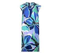 Betty Barclay Jerseykleid Damen kurzarm Rundhals blau/grün Größe 36, 95% Polyester/5% Elasthan