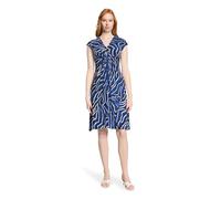 Betty Barclay Damen Jerseykleid mit Raffung 38, Blau/Blau
