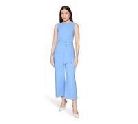 Betty Barclay Jumpsuit Azurine mit Bindegürtel und Eingrifftaschen Blau Größe 46