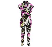 Jumpsuit mit Eingrifftaschen Black/Khaki 40