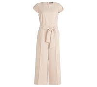 Overall BETTY BARCLAY "Betty Barclay Jumpsuit mit Eingrifftaschen", Damen, Gr. 46, Normalgrößen, grau, Obermaterial: 86% Polyester, 14% Elasthan., feminin, figurumspielend, Rundhals, Overalls, Form (5